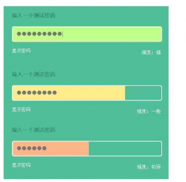密码强度验证插件