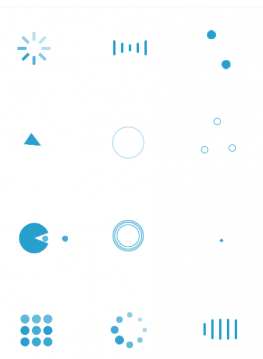 纯css3蓝色loading加载动画特效