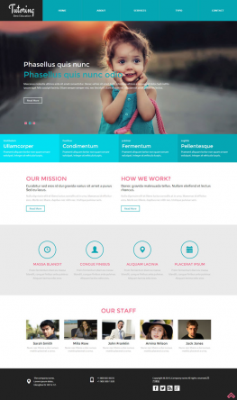 html5模板儿童乐园HTML5模板下载人物类模板人物家庭
