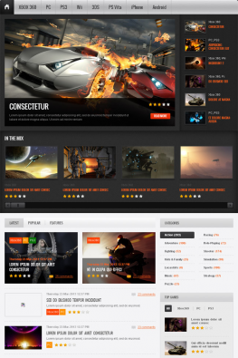html5模板 大型游戏公司html5模板 公司企业网站模板