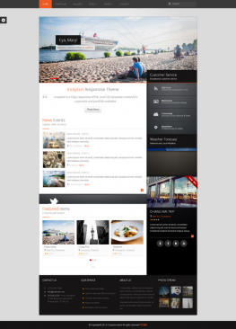 css3模板 商务旅行CSS3企业模板 公司企业网站模板