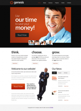 html5模板 企业客户服务中心HTML5模板 公司企业网站模板