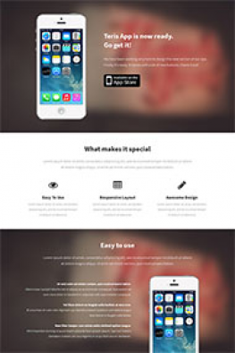 公司企业 App Store开发者单页模板