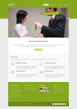 html5模板 商务合作HTML5绿色模板 绿色