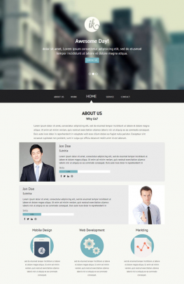 公司企业网站模板 企业团队展示网站模板 公司企业