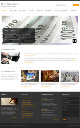 html5模板 企业简洁HTML5网页模板 公司企业网站模板