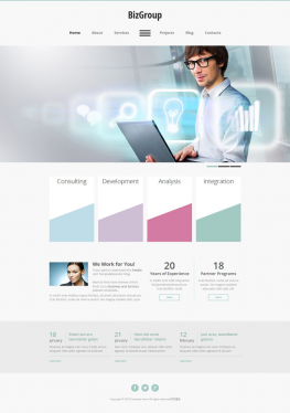 css3模板 html5+css3设计公司网站模板 html5模板