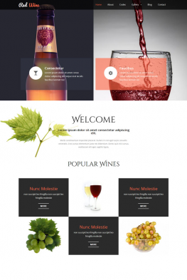 公司企业网站模板 葡萄酒进口公司网站模板 公司企业
