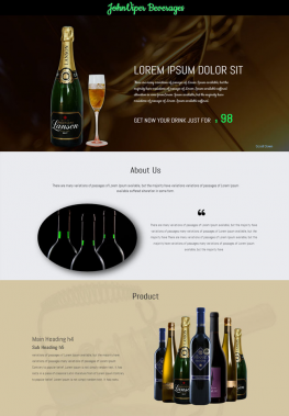 公司企业网站模板 葡萄酒公司网站模板 公司企业
