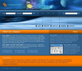 公司企业网站模板 TemplateMonster 公司模板 公司企业