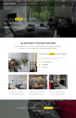 html5模板 高品质装饰公司HTML5模板 公司企业网站模板