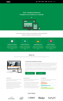 html5模板 绿色大气动态HTML5网站模板 绿色