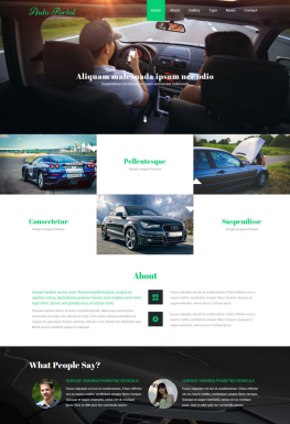 html5模板 汽车物联网HTML5模板 公司企业