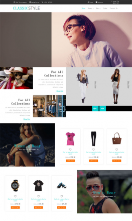 html5模板 时尚购物网上商城HTML5模板 电子商务模板