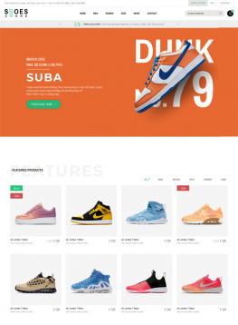 html5模板 全屏鞋服电商HTML5模板 电子商务模板