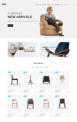 html5模板 HTML5家具商城响应式模板 响应式模板