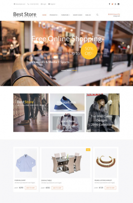 css3模板 响应式网上商店CSS3模板 响应式模板