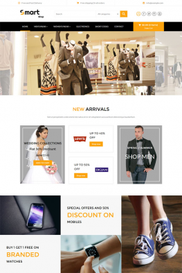 html5模板 服装电商网上商城HTML5模板 电子商务模板