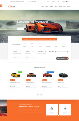 html5模板 豪车经销商HTML5模板 电子商务模板