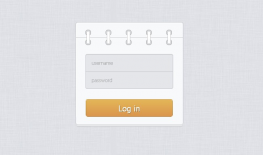 css3日历风格登陆框