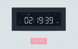 jQuery+css3数字时钟效果