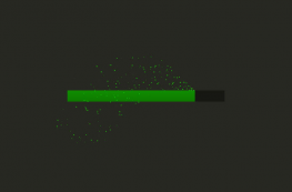 HTML5 Canvas彩色像素进度条特效