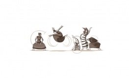 Google首页logo太极动画效果