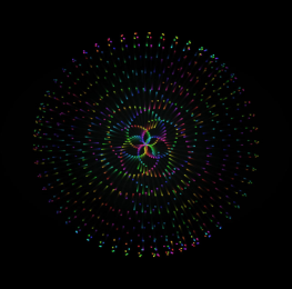 CSS3基于SVG粒子花环动画特效