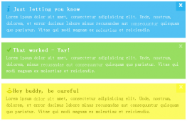 jQuery+CSS3扁平消息通知
