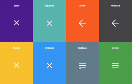 CSS3汉堡包图标变形动画按钮
