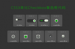 CSS3美化Checkbox复选框代码