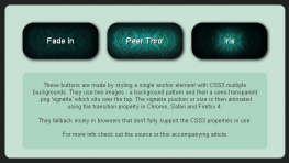 CSS3动画暗角按钮