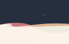 Canvas弹性波浪滚动动画特效
