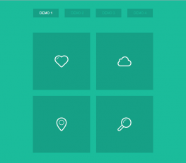 CSS3区域全屏放大动画特效
