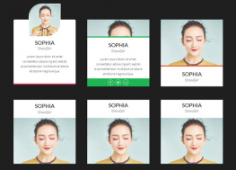 CSS3卡片鼠标悬停滑动代码