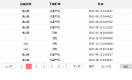 jQuery分页动态数据表格插件