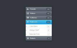 css3树形导航