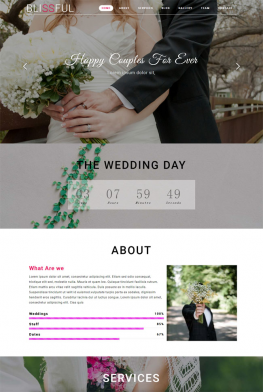 html5模板 情侣结婚html5网页模板 婚纱摄影模板