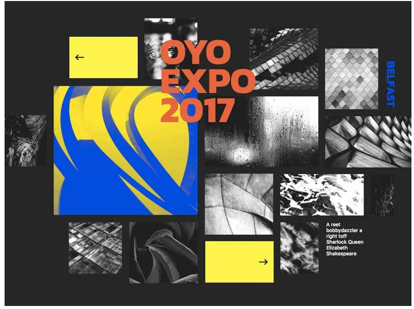html5创意的响应式网格布局图片幻灯片
