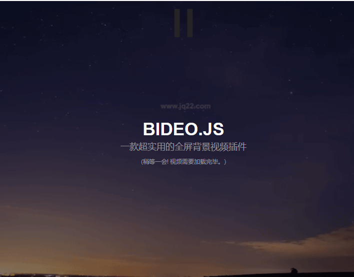 html5响应式视频背景动画特效