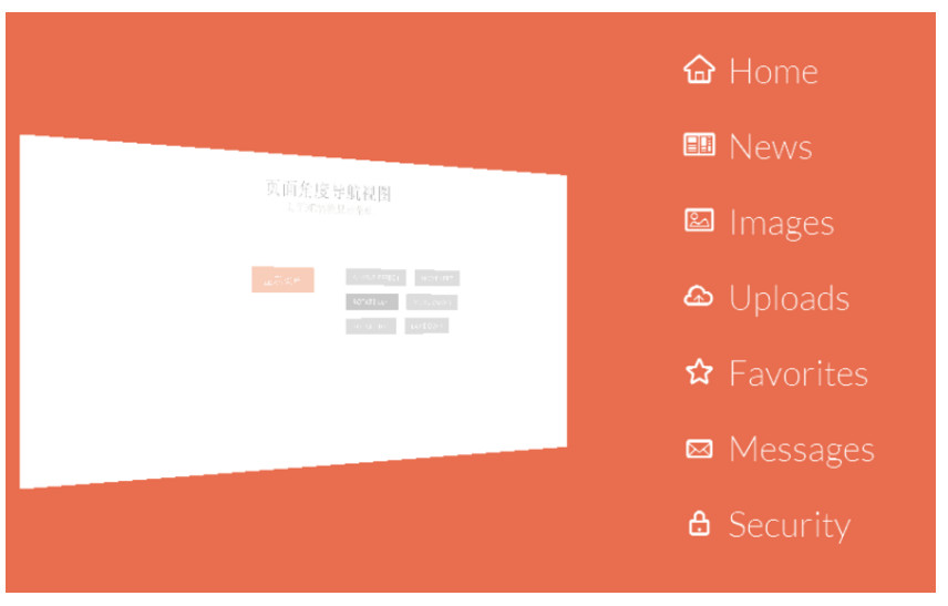html5 modernizr.custom点击按钮页面3D转换显示菜单