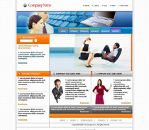 电脑主机服务器类模板 templatespace 电脑模板 公司企业