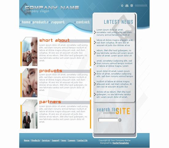 公司企业 Mastertemplates 通讯模板