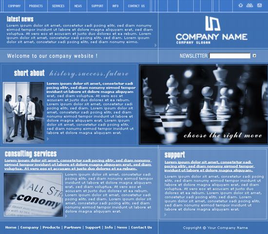 公司企业 Mastertemplates 交流模板