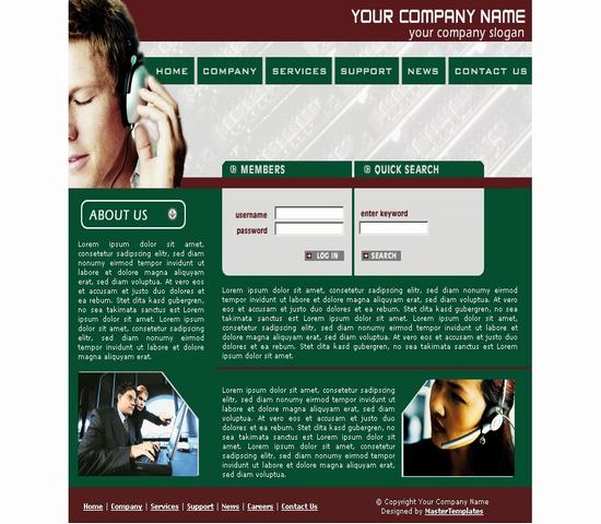 公司企业 Mastertemplates 信息模板