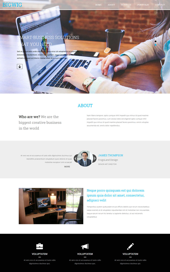 html5模板 互联网设计公司html5模板 公司企业网站模板