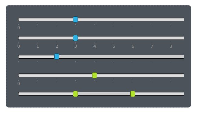 jQuery UI滑杆插件 可Tooltip提示