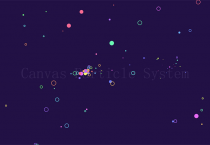 Canvas悬浮圆点衍生动画特效