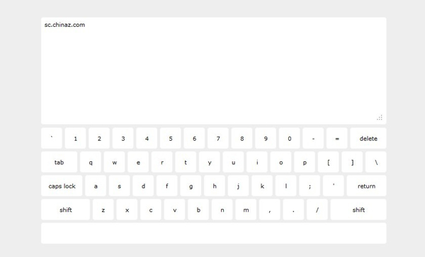 jQuery+CSS桌面键盘打字特效