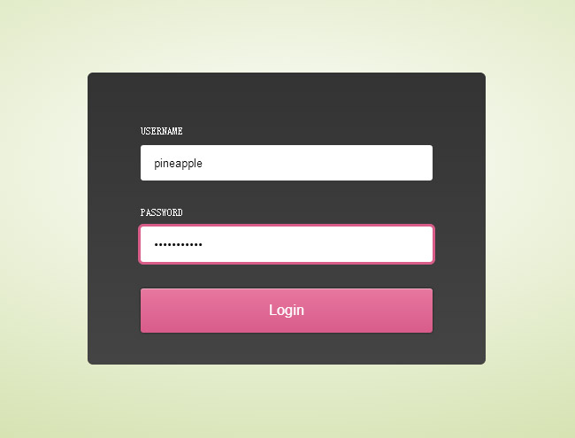 CSS3可自动输入登录表单动画